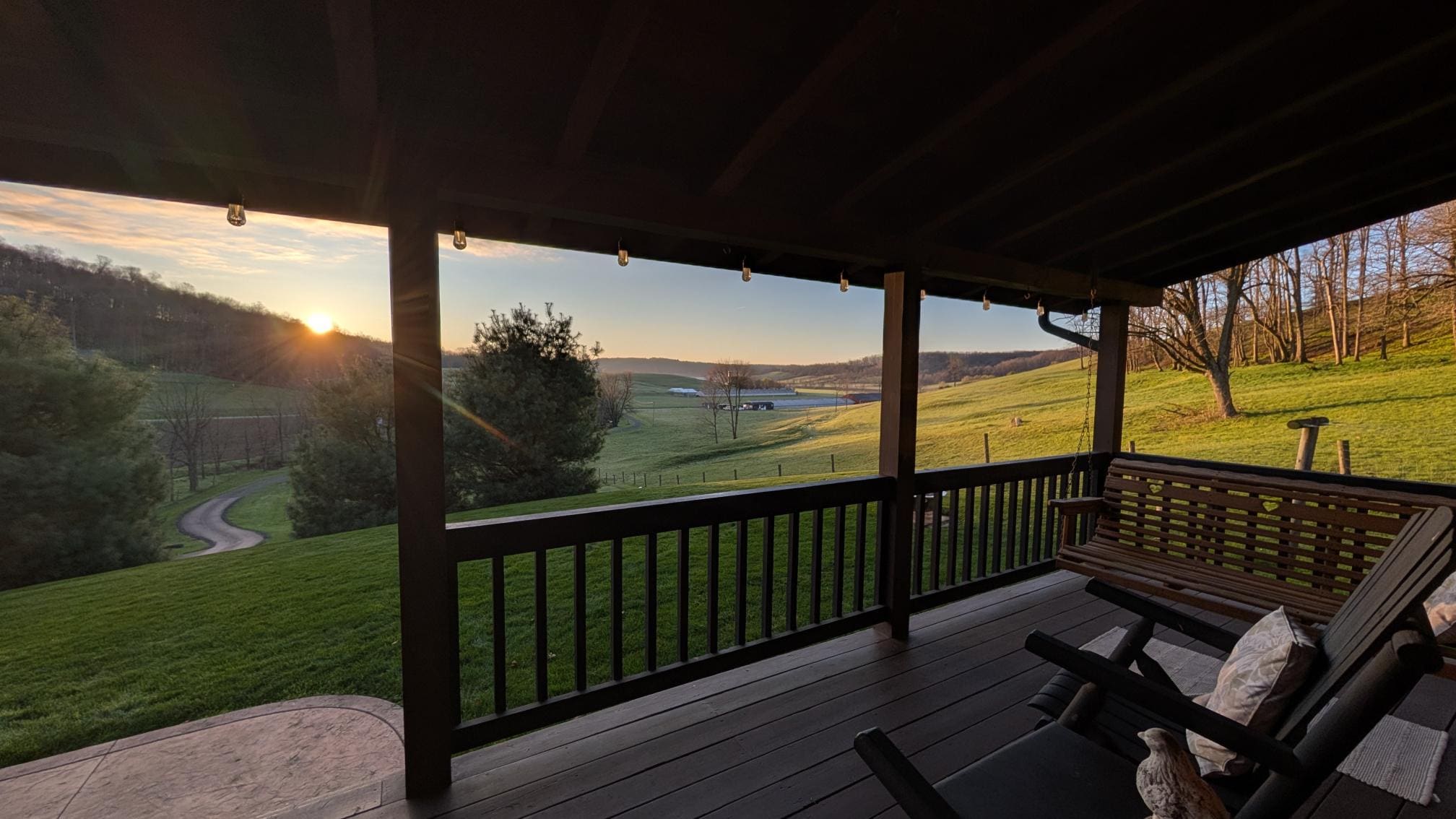 Morning view from the porch