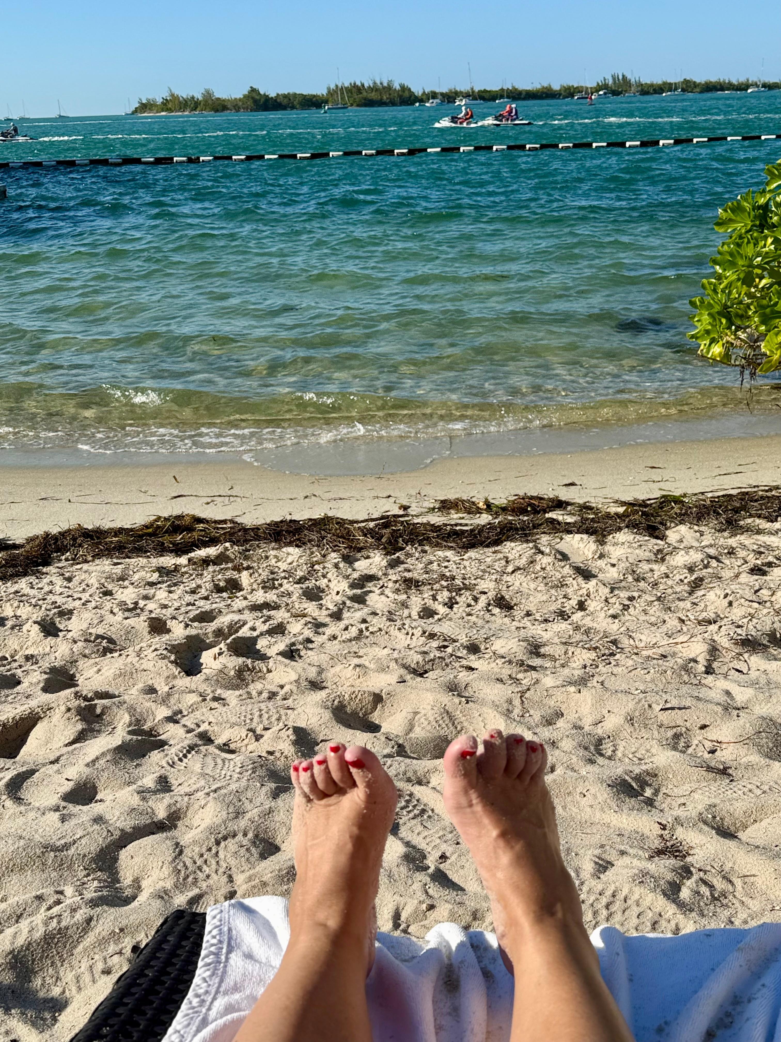 View from the Pier House beach. 