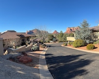 View from walking the road in front of our Airbnb