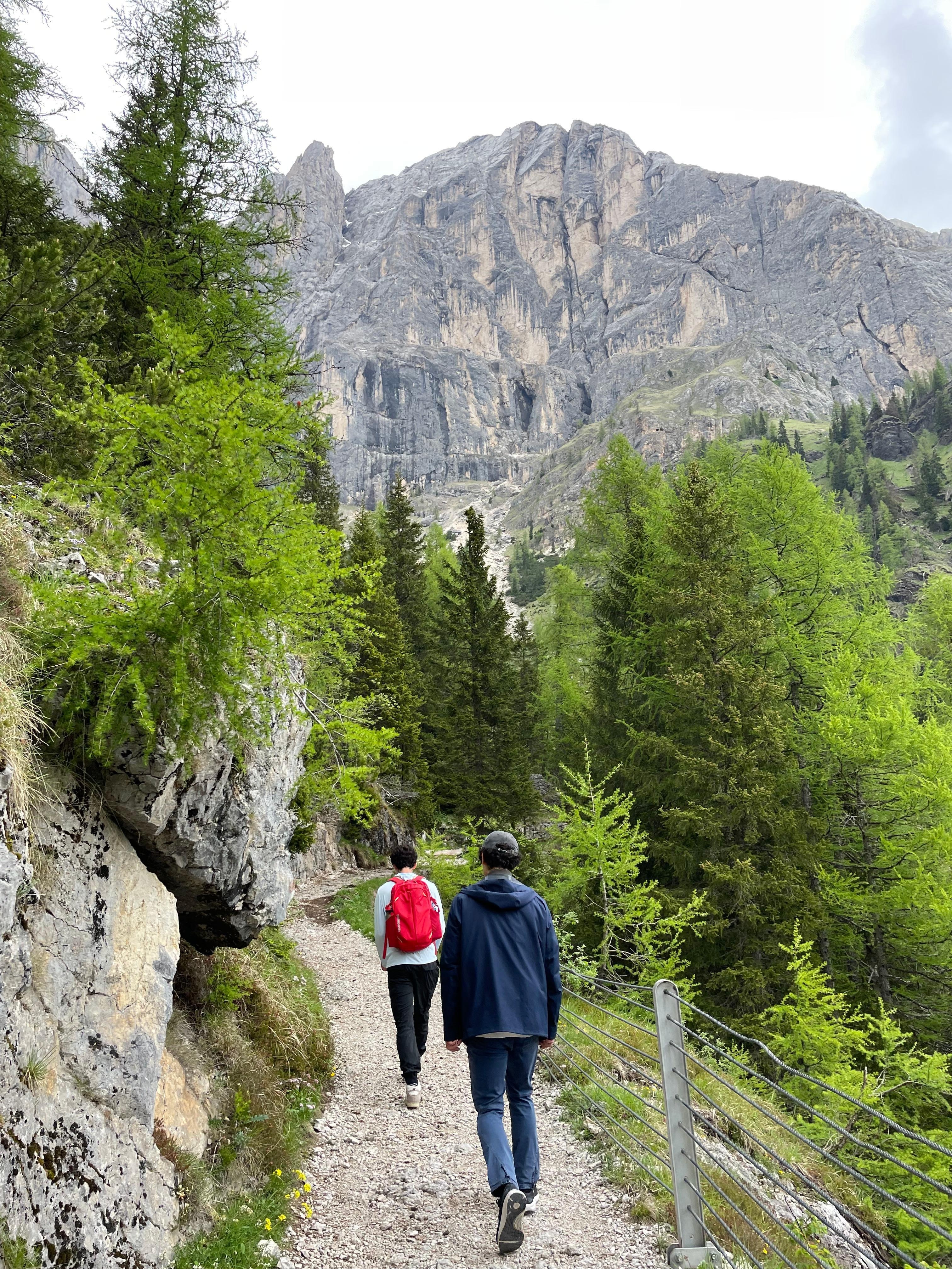 On trail to Malga Ombretta