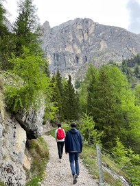 On trail to Malga Ombretta
