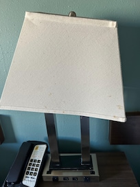 Closer view of stains on shade.