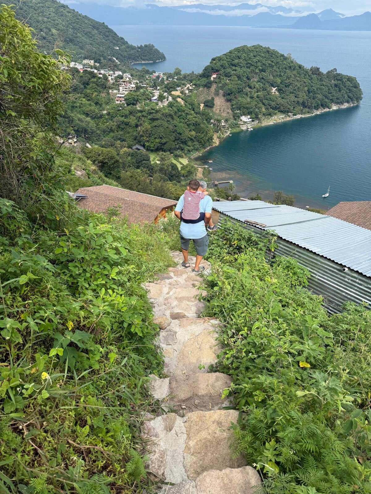 The stairs to the house