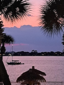 Sunset from the balcony.