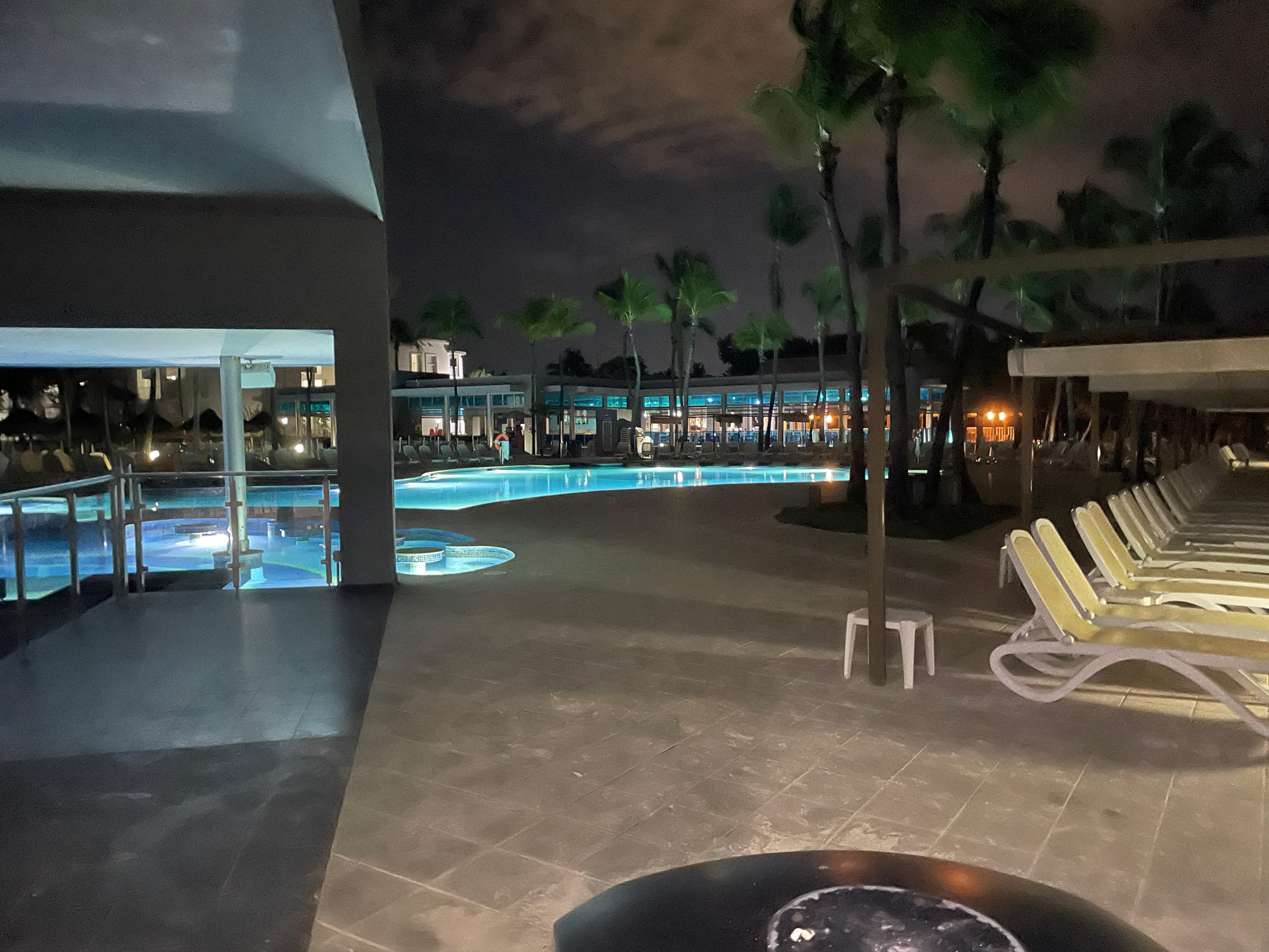 Poolside in evening...beautiful!