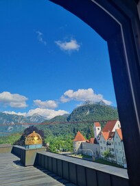 Vista incrível da janela.do quarto.