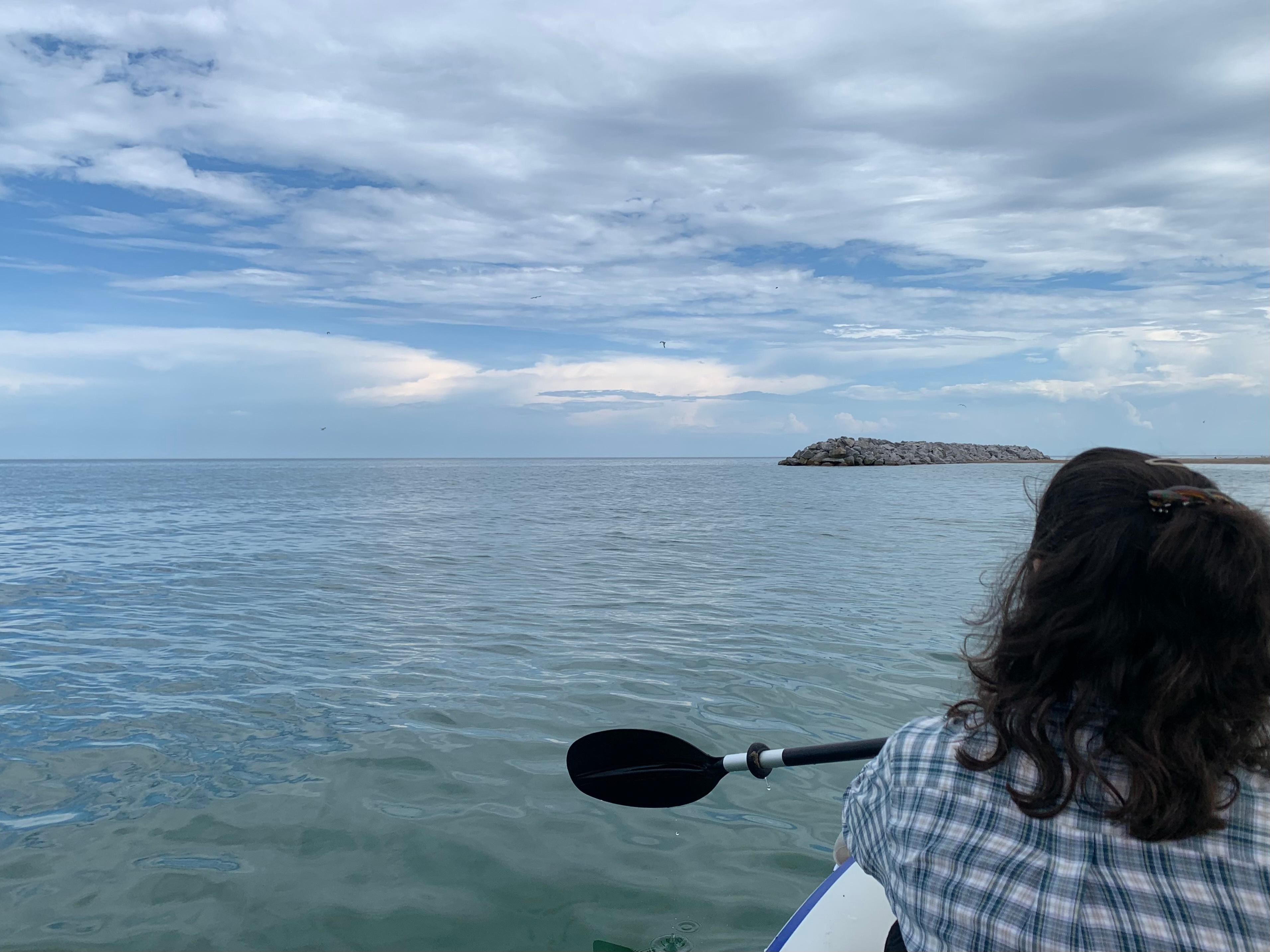 Calm water that day