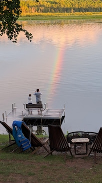 The lake is gorgeous-- we saw lots of eagles