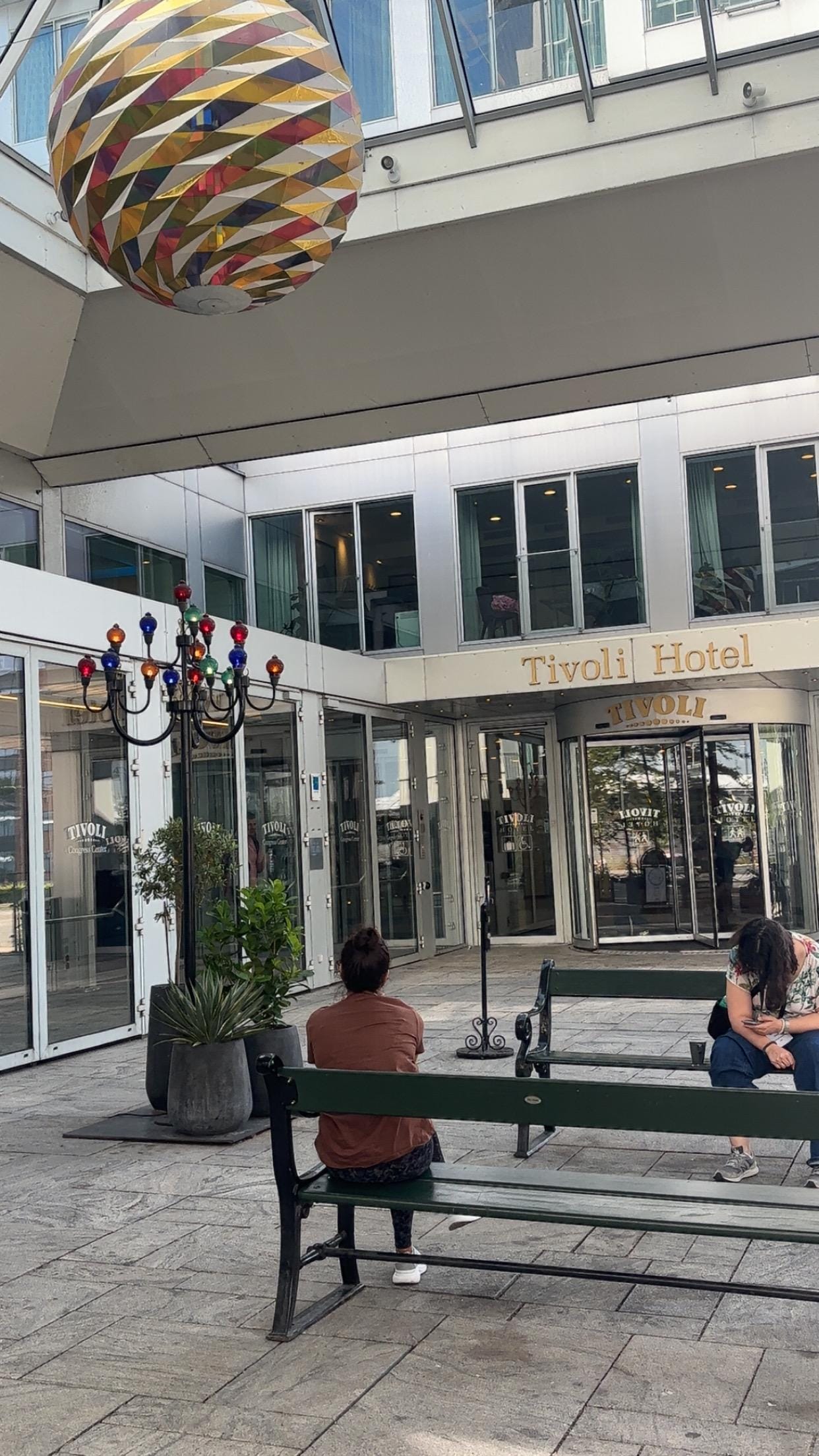 Entrance of hotel