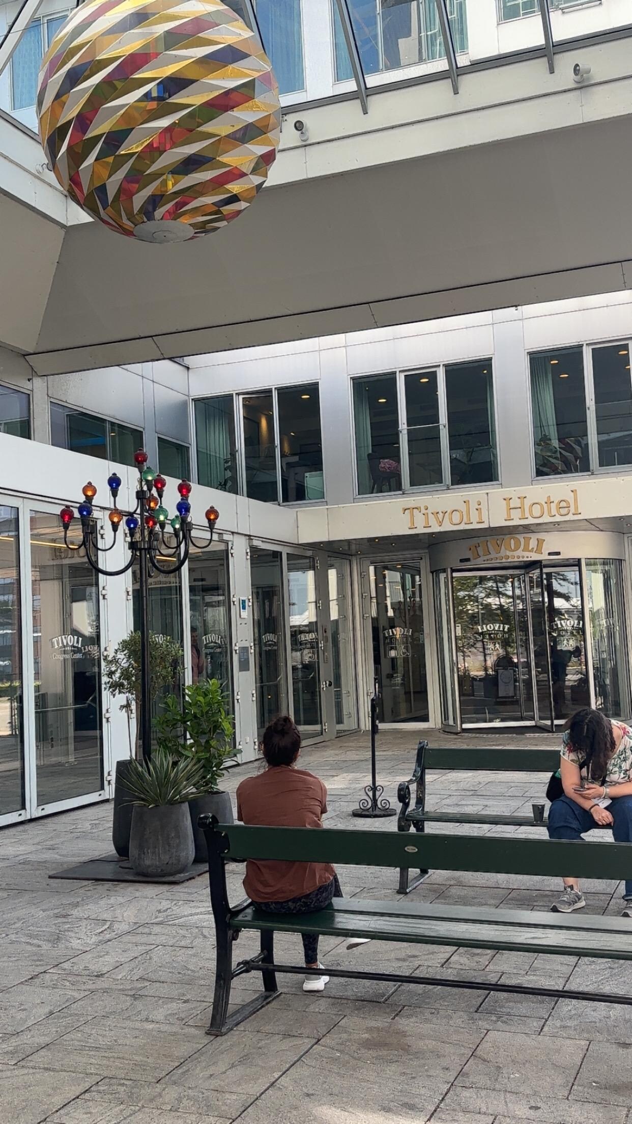 Entrance of hotel 