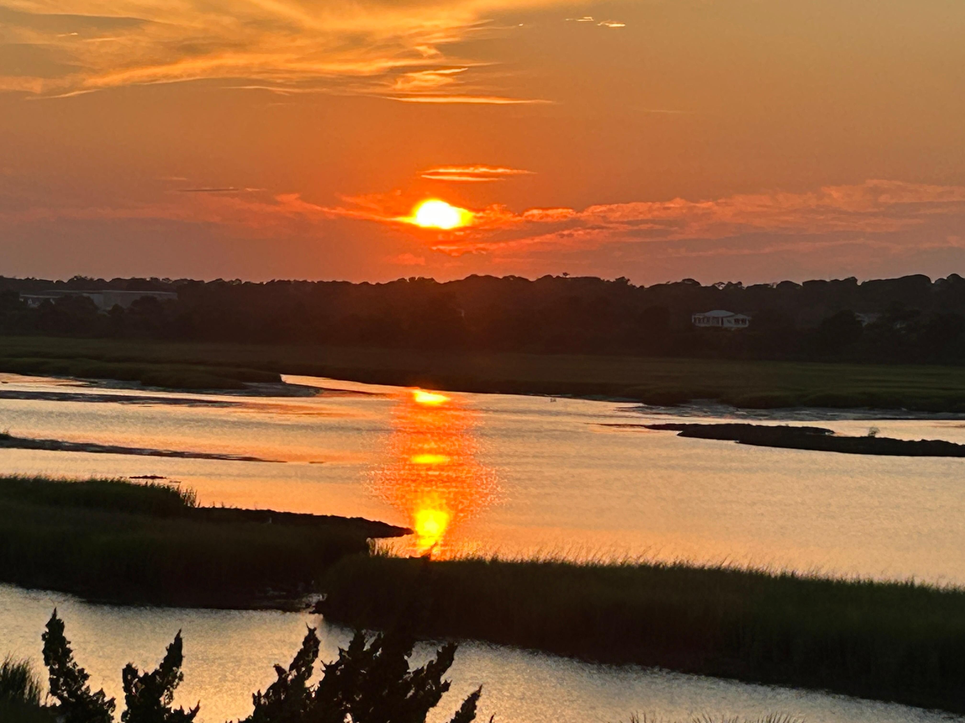 What a sunset from the deck!