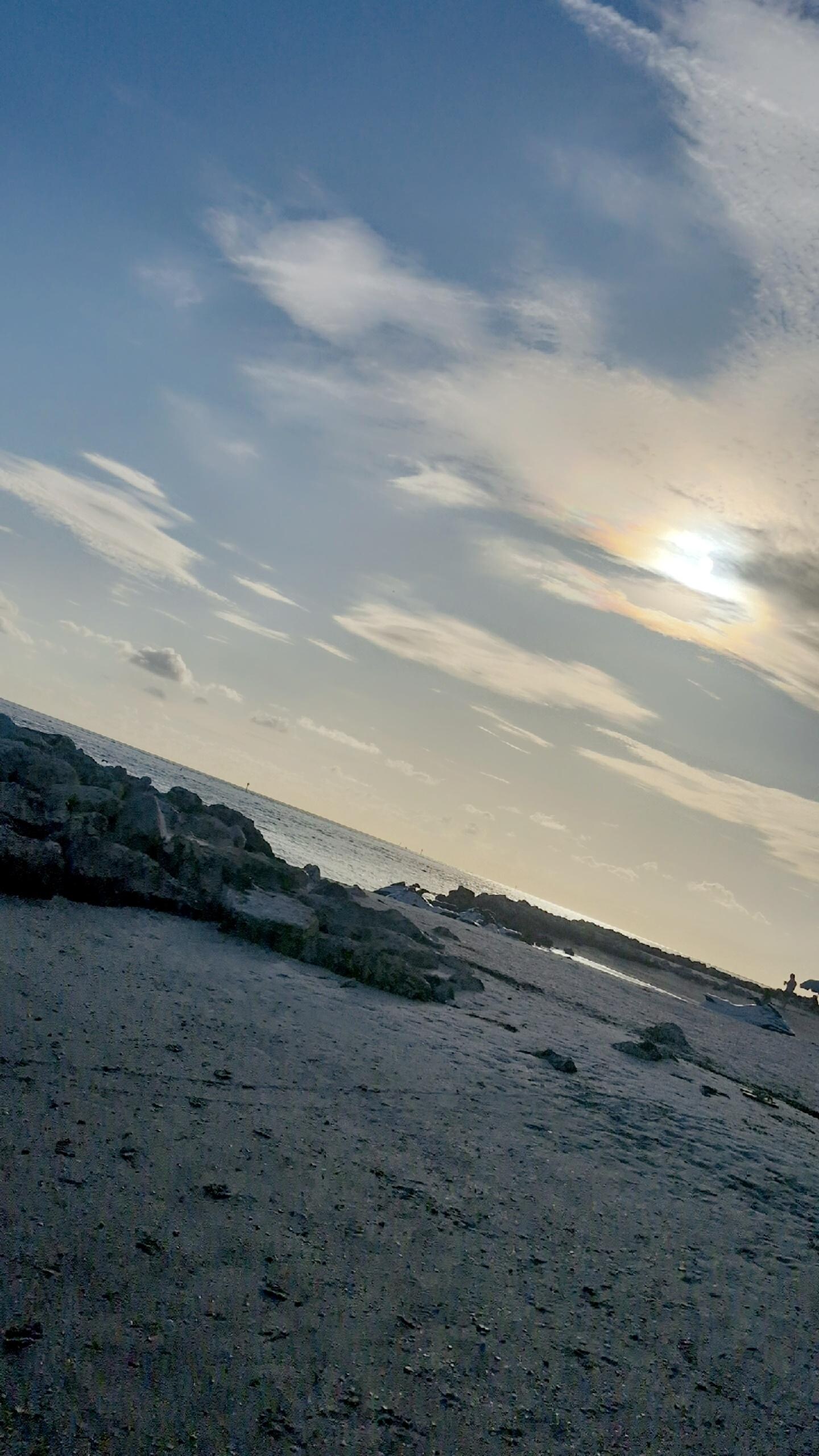 Private beach area 