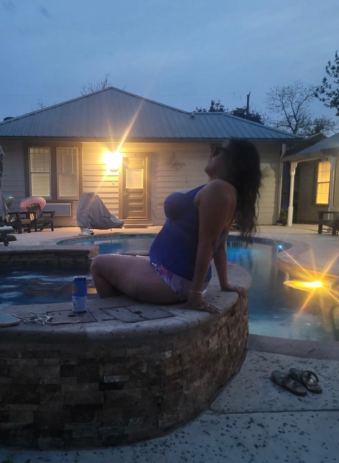 The water felt so good I didn’t wanna get out. 