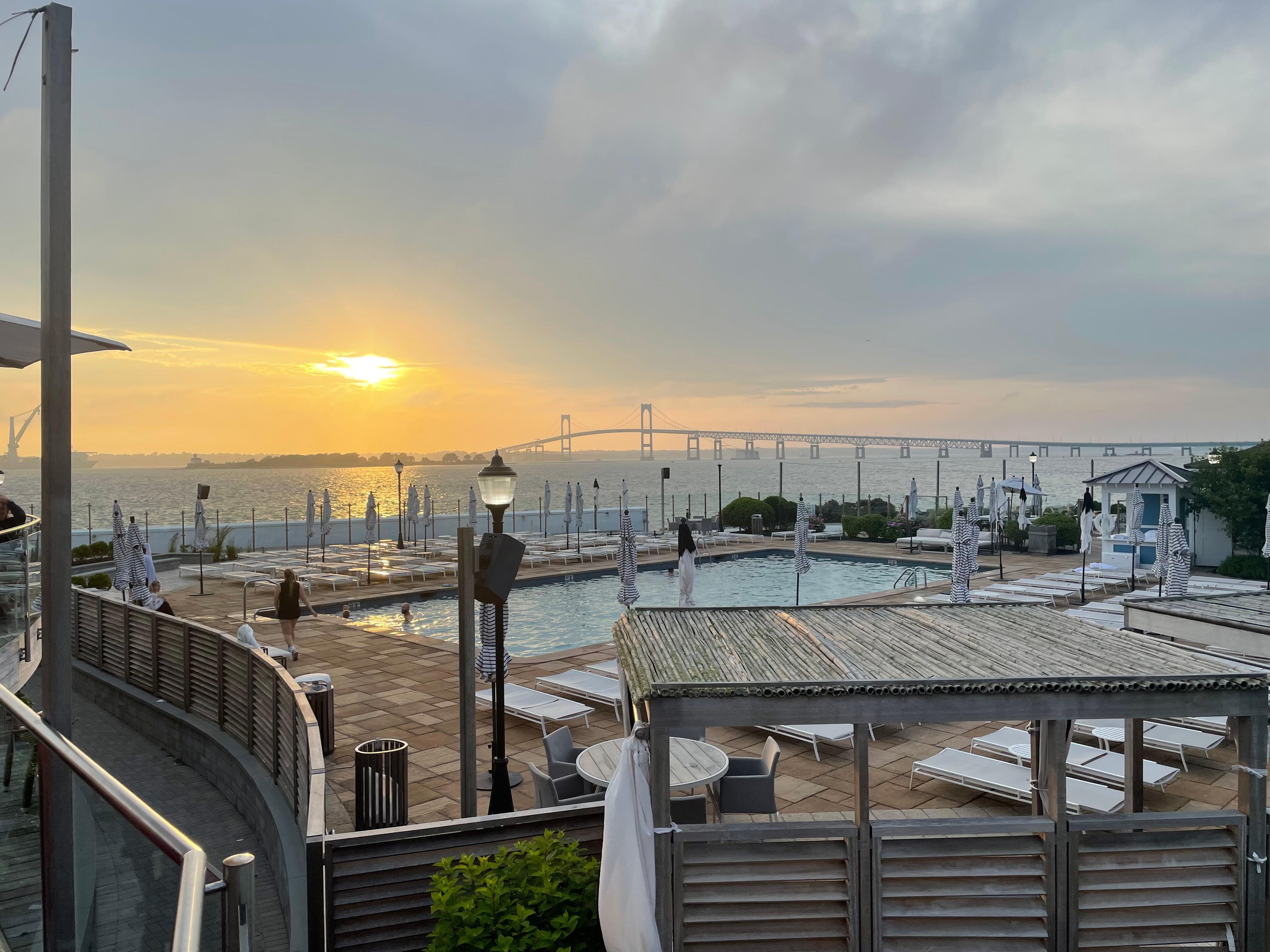 View from the deck at the restaurant.