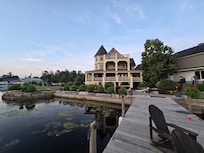 View from the dock looking at the house.