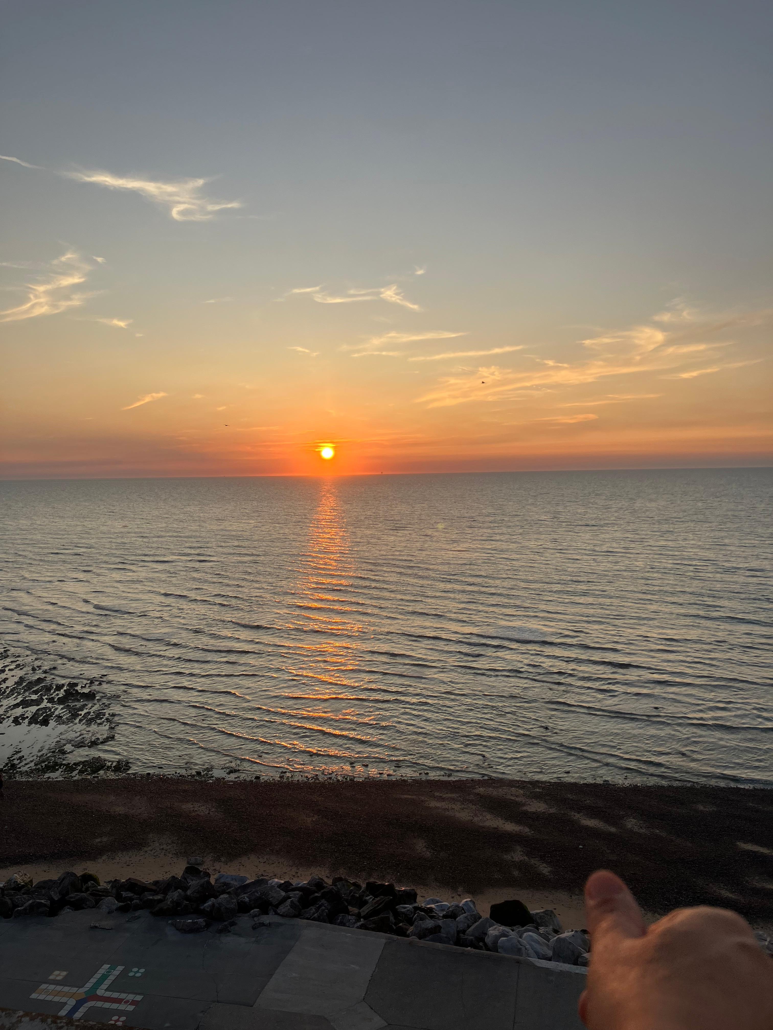 Prachtige zons ondergang