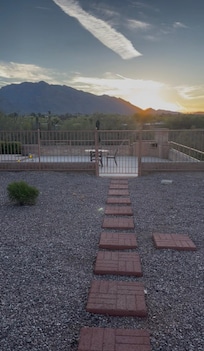 From our Ranch House patio to the pool patio.