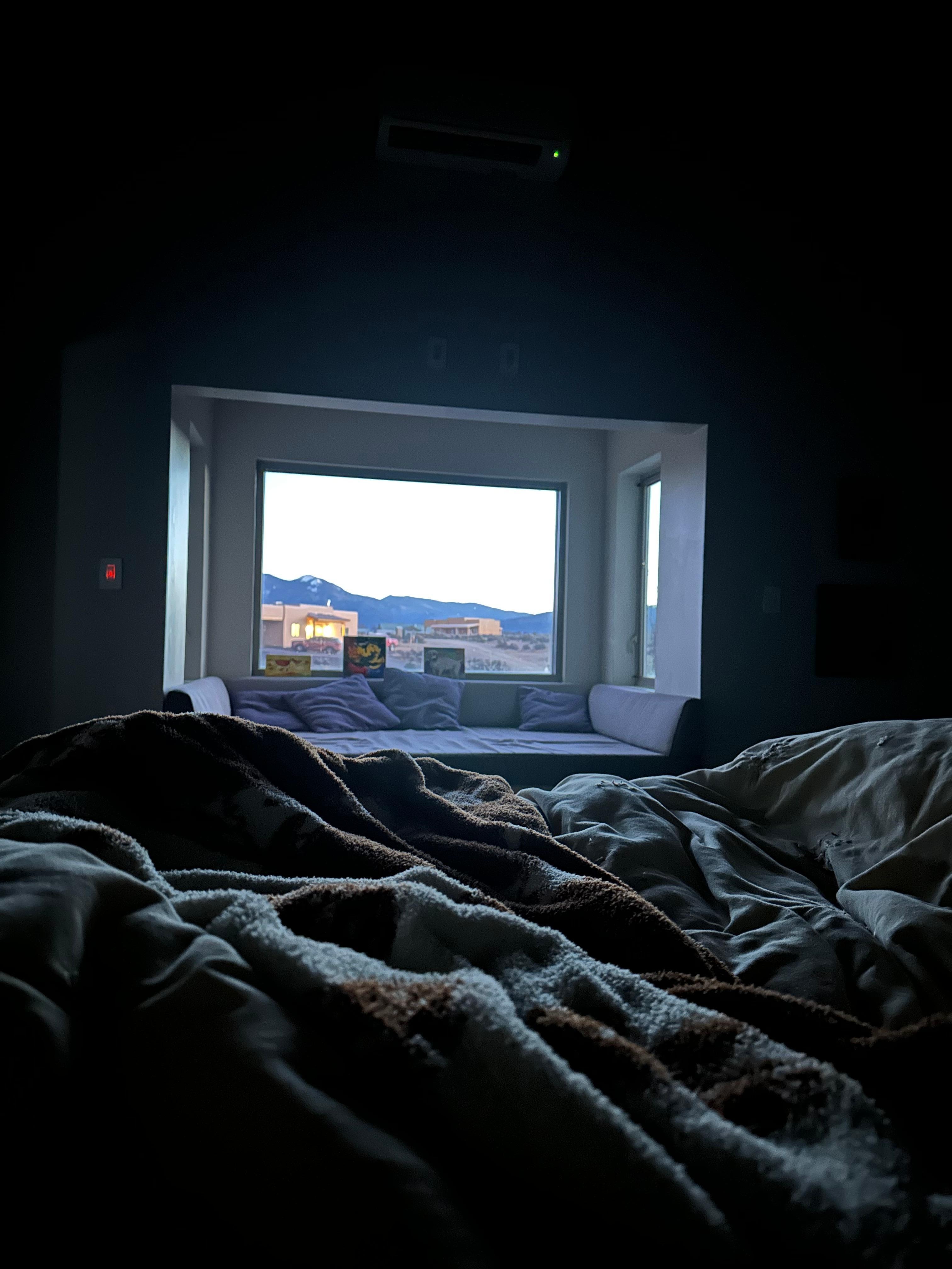 View from the bed