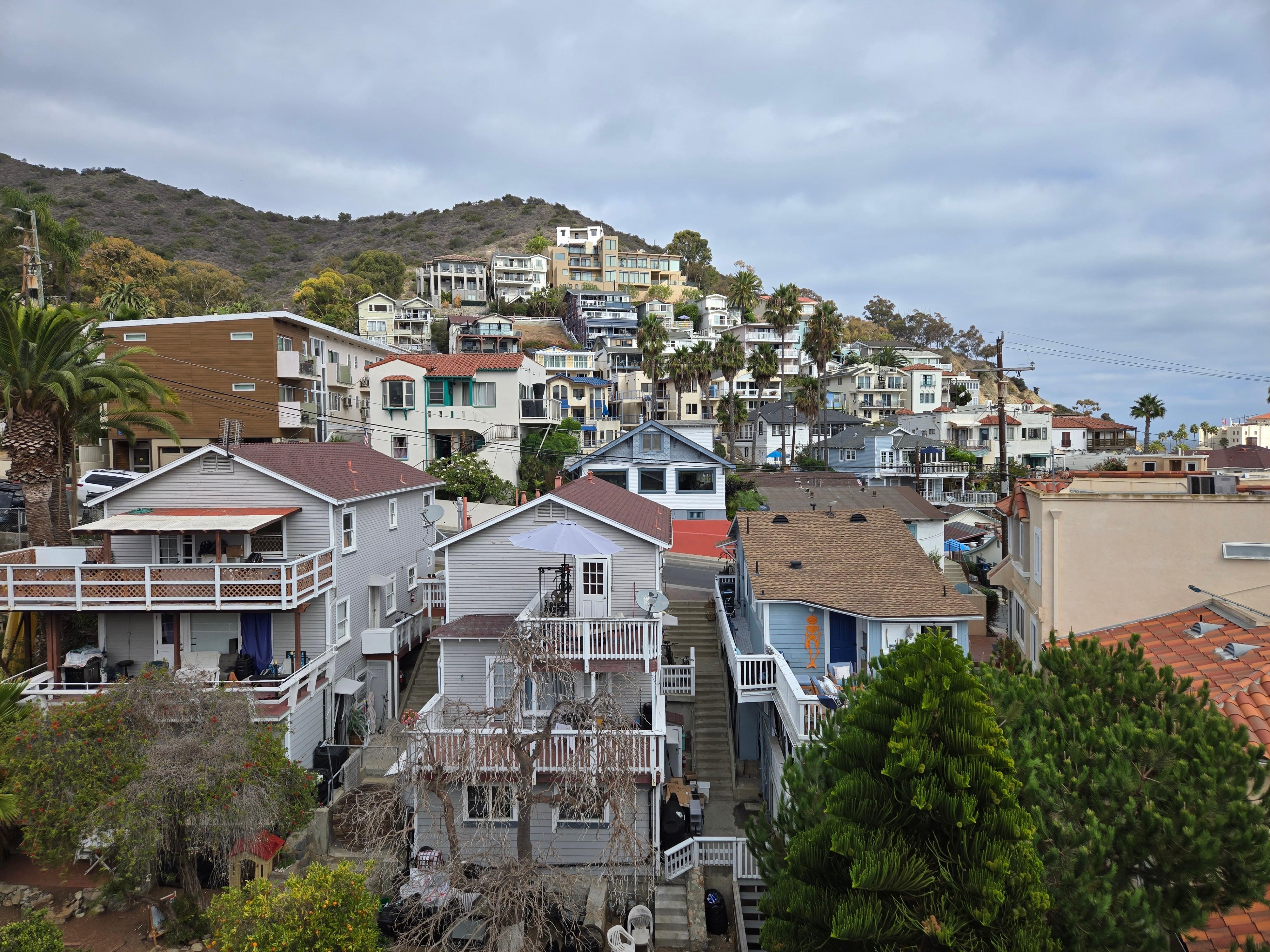 The view from my third floor room of Avalon. It was even prettier at night. 