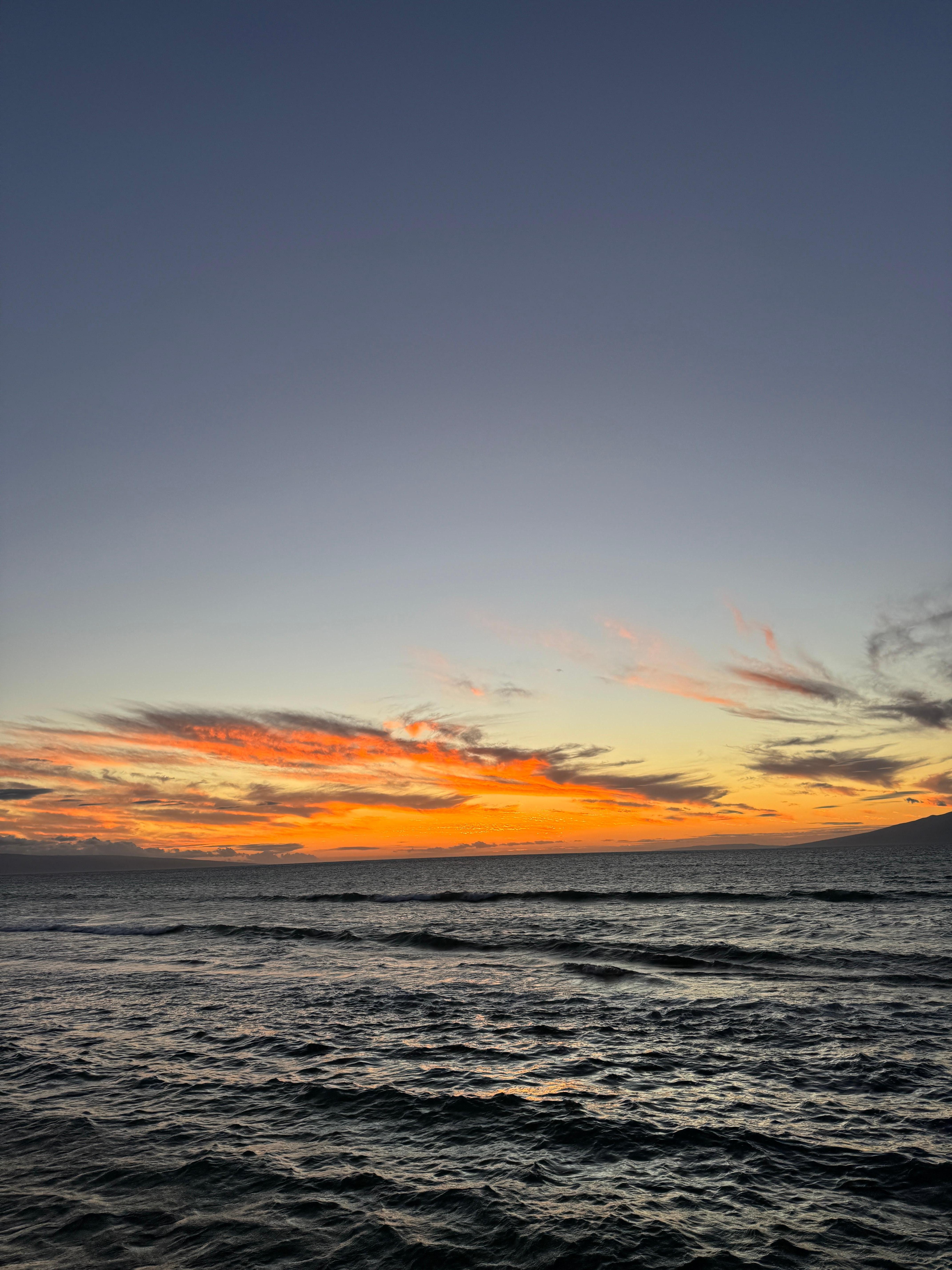 Sunset from the pool area