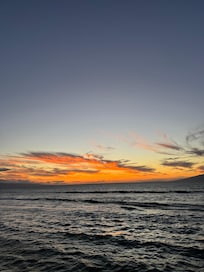 Sunset from the pool area