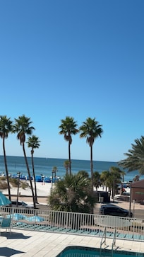 View of beach from the balcony