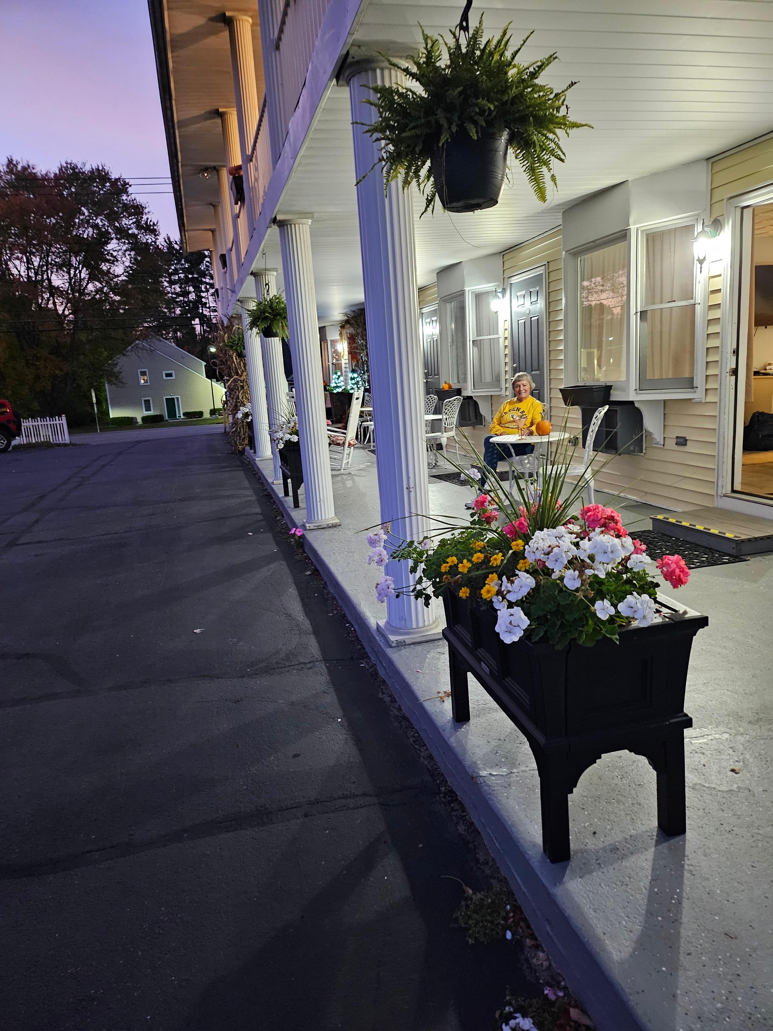 In front of our room, 103