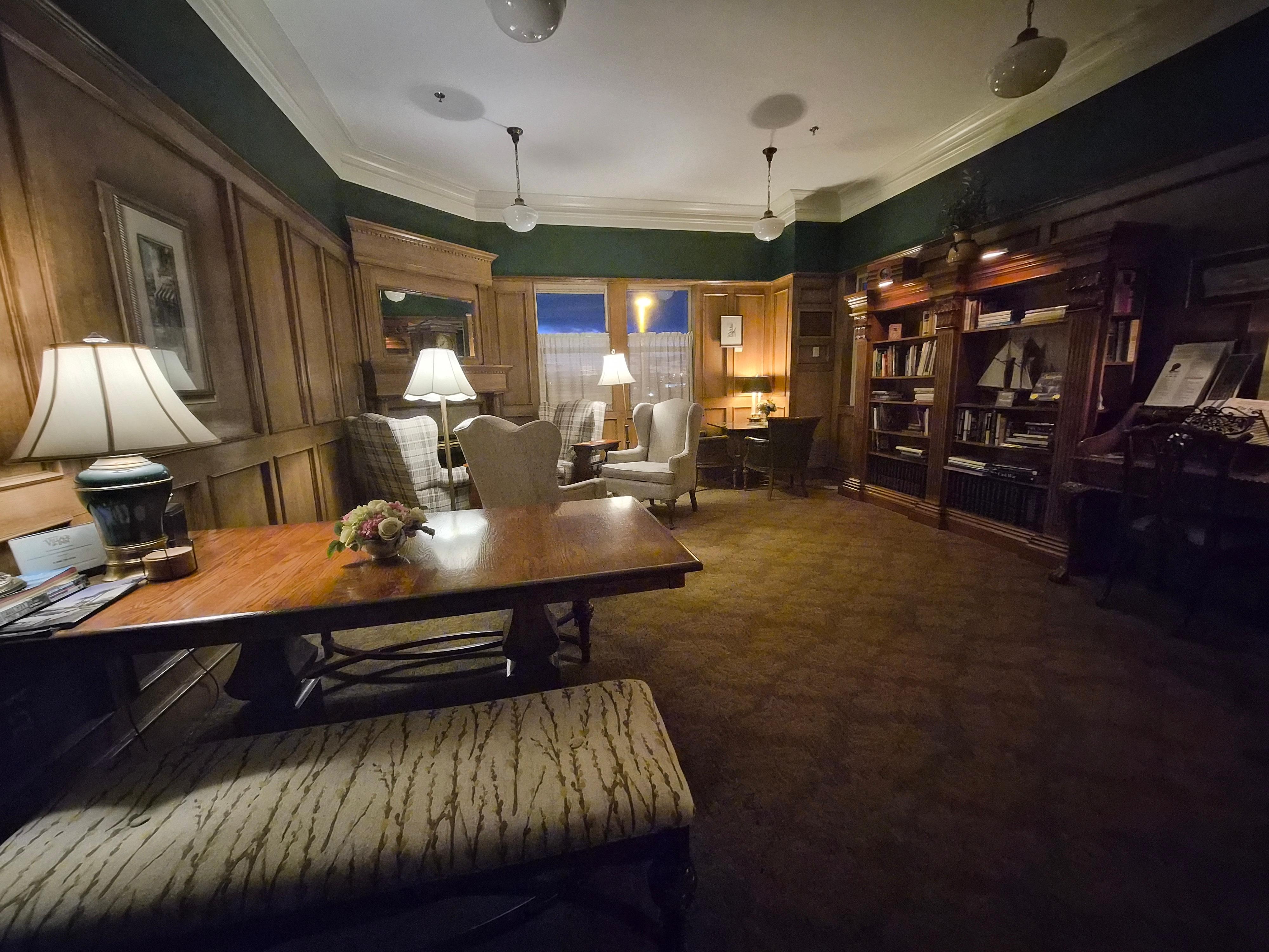 Library with games and books