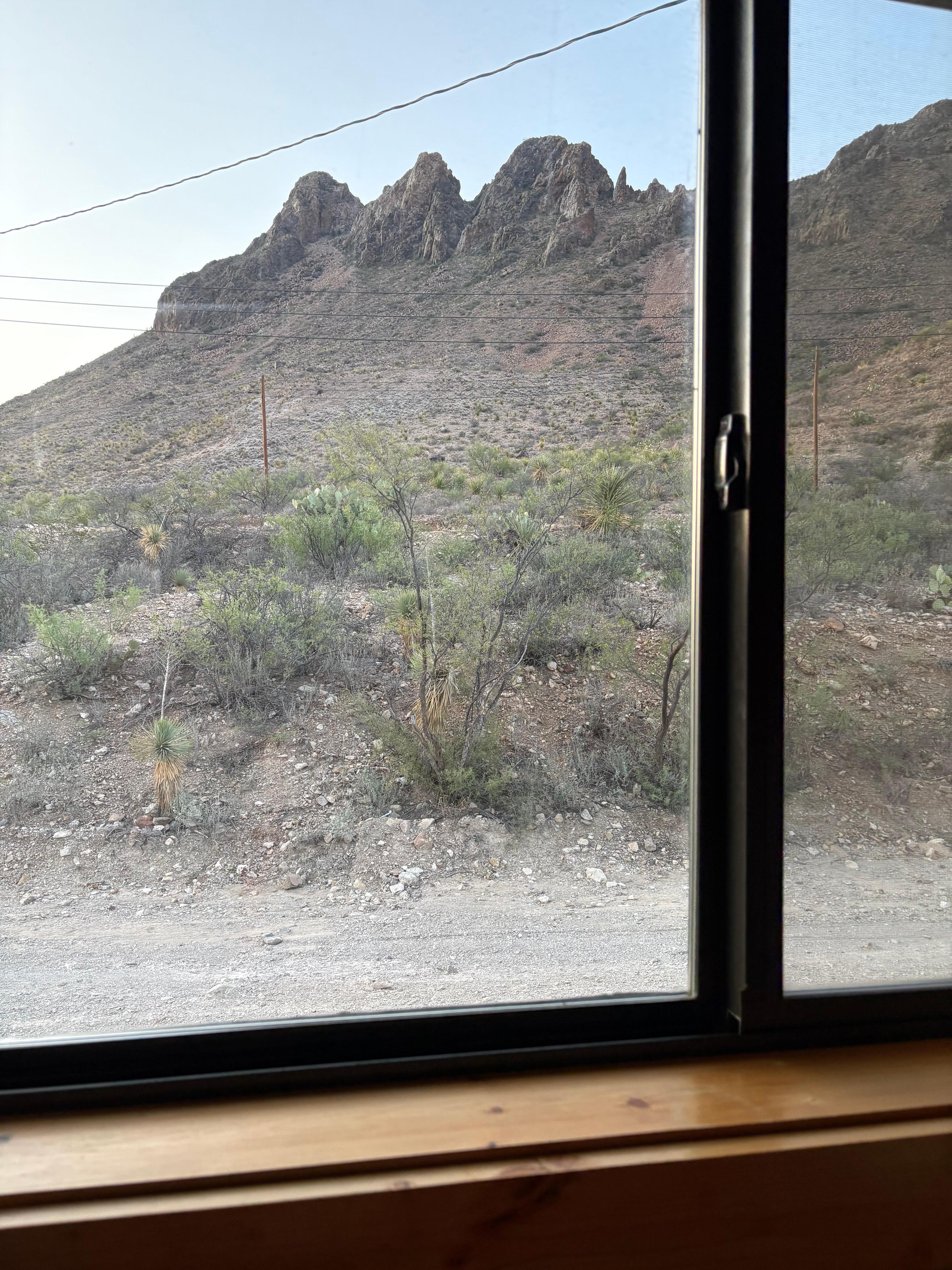 View out one of the windows