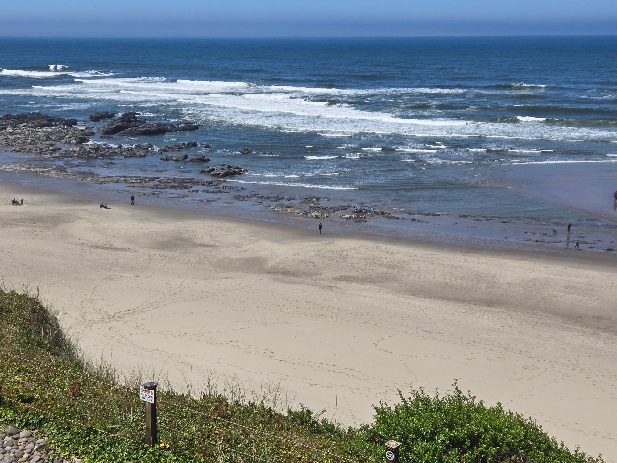 View of the tide pools from the balcony