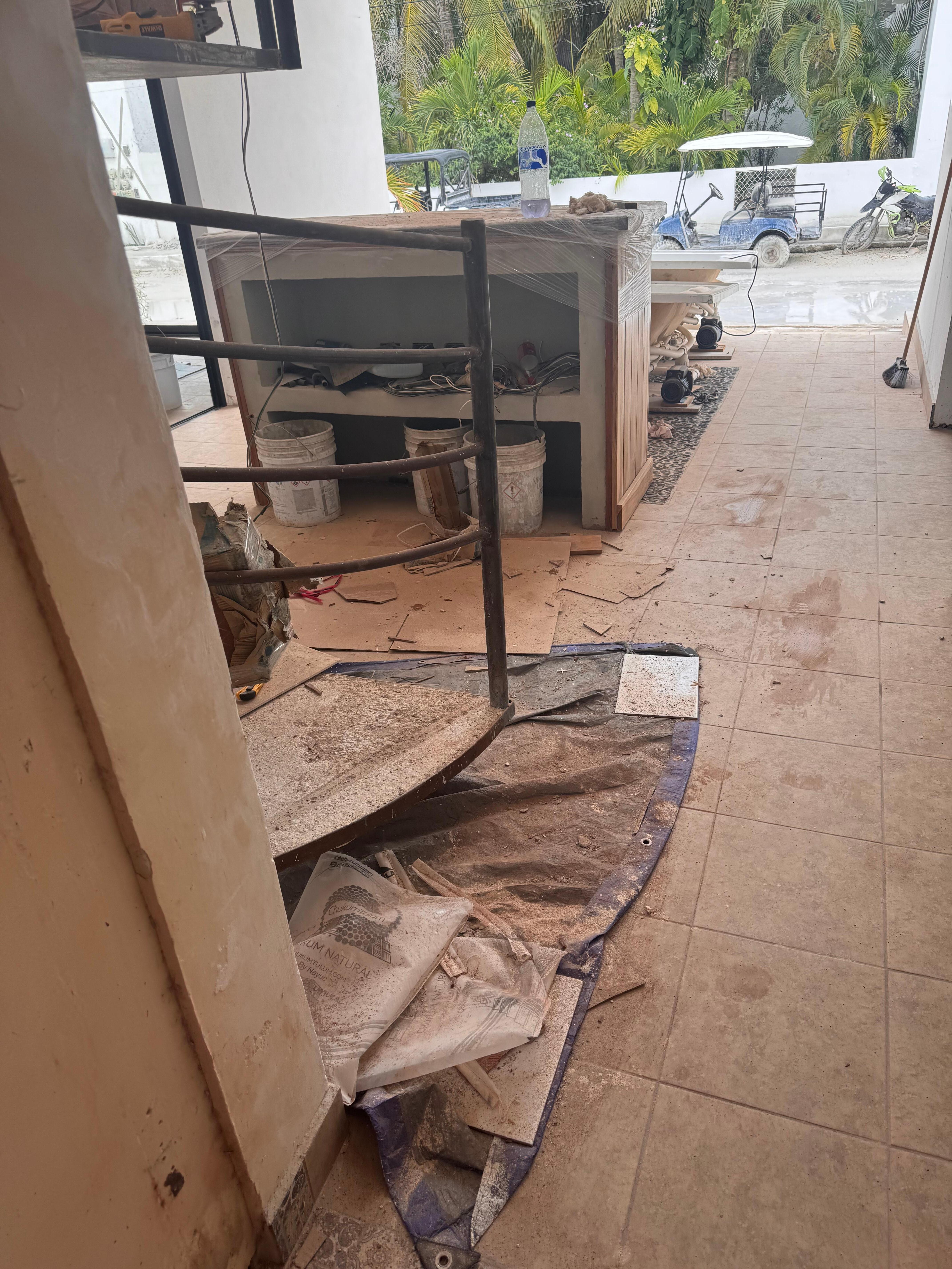 Remodelación del hotel no apto para huéspedes 