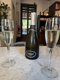 Complimentary bottle of Prosecco