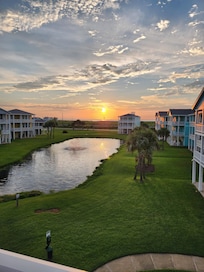 View of the bay from balcony off kitchen/living area.