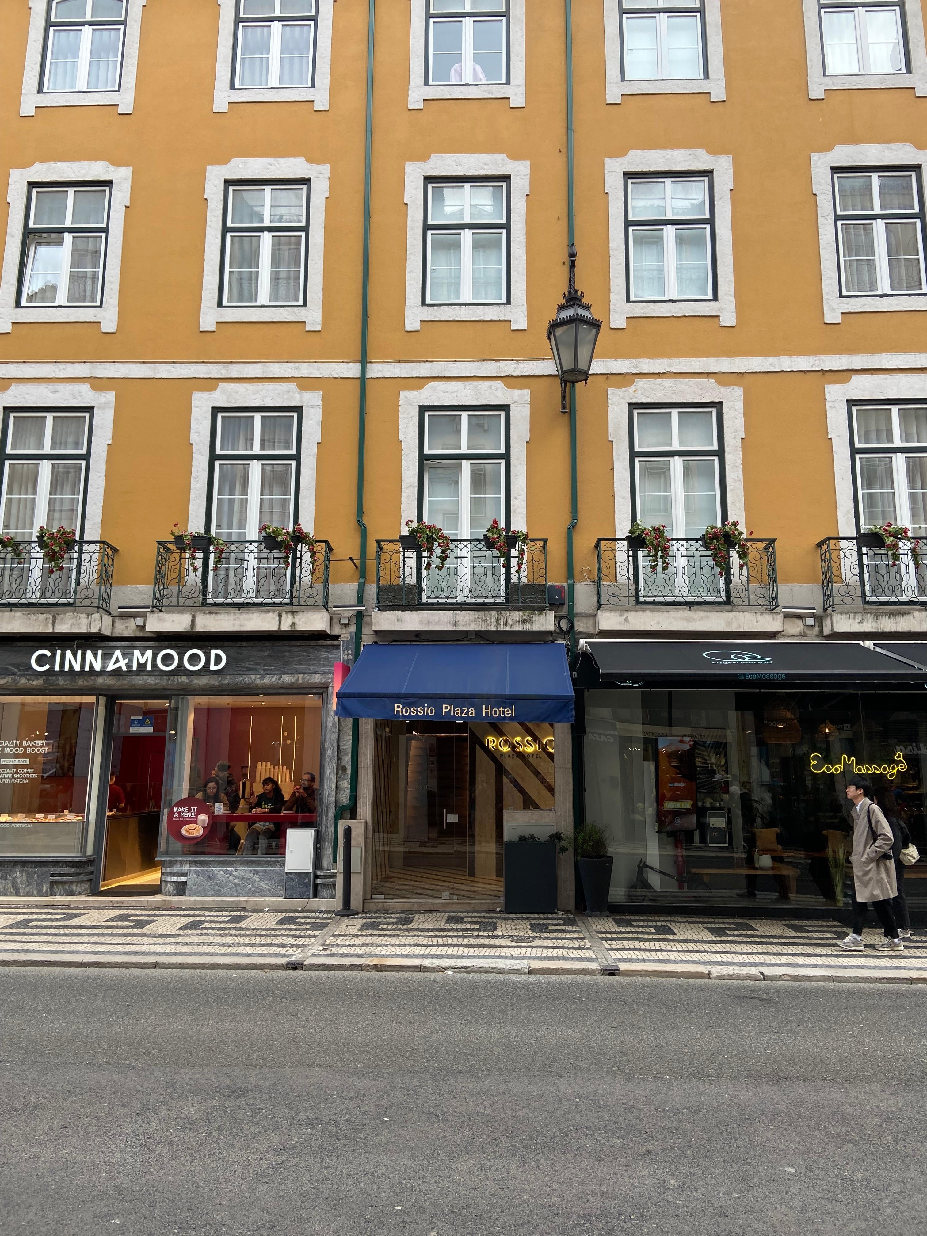 The front of the main building. 