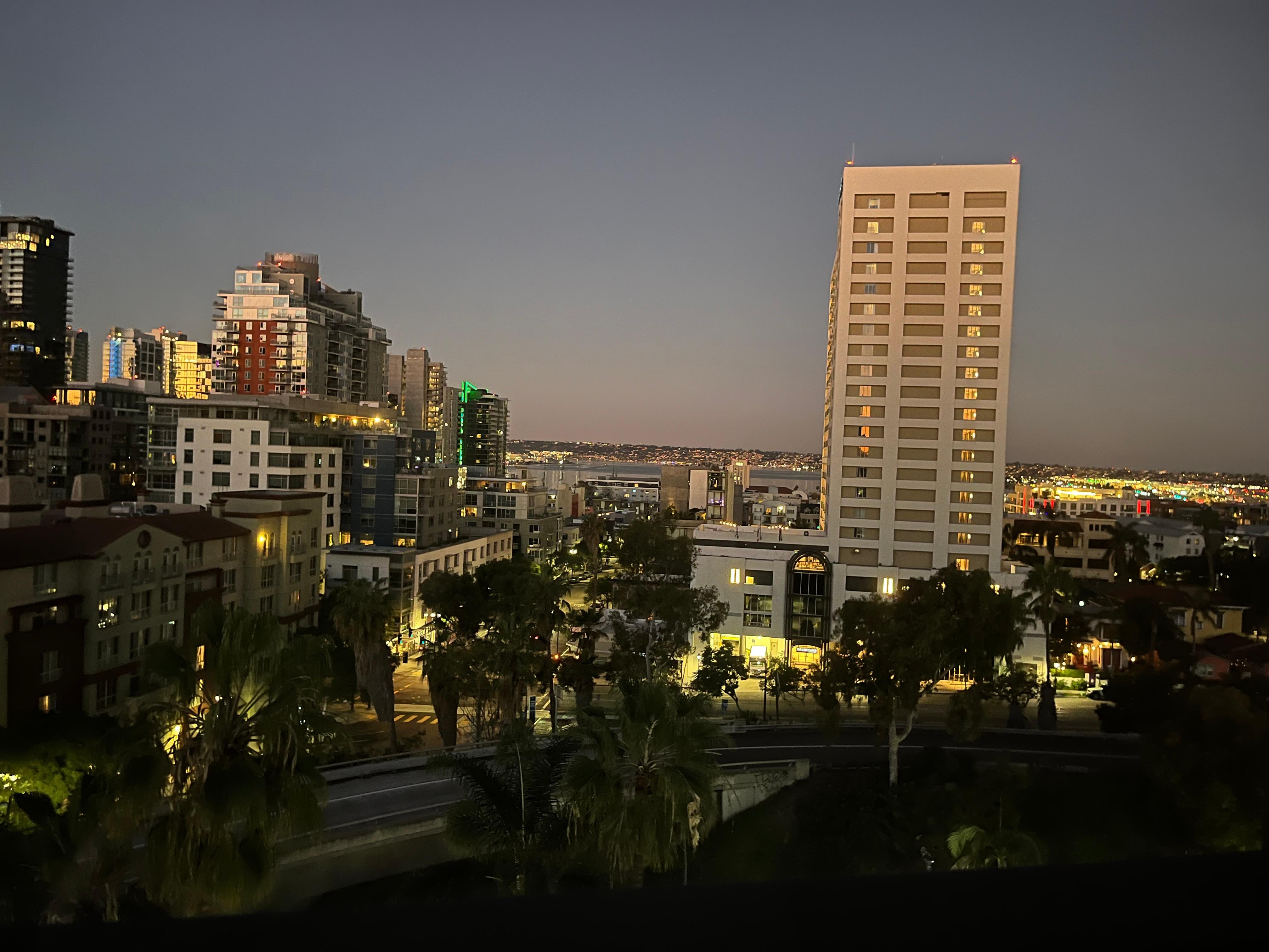 The view from out our Hotel room