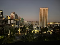 The view from out our Hotel room