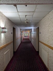 Corridor was dark and stinky