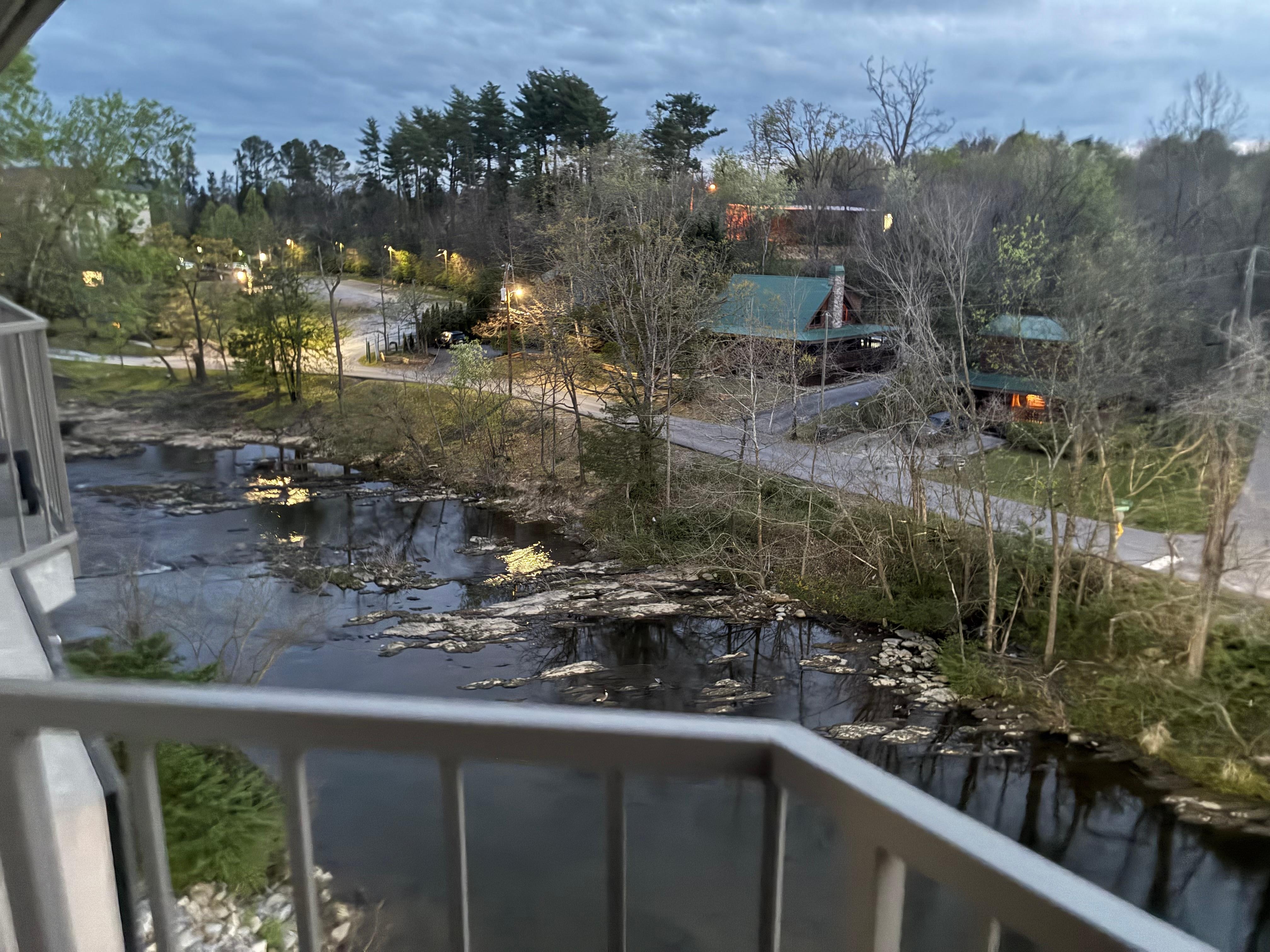 View from the balcony. 