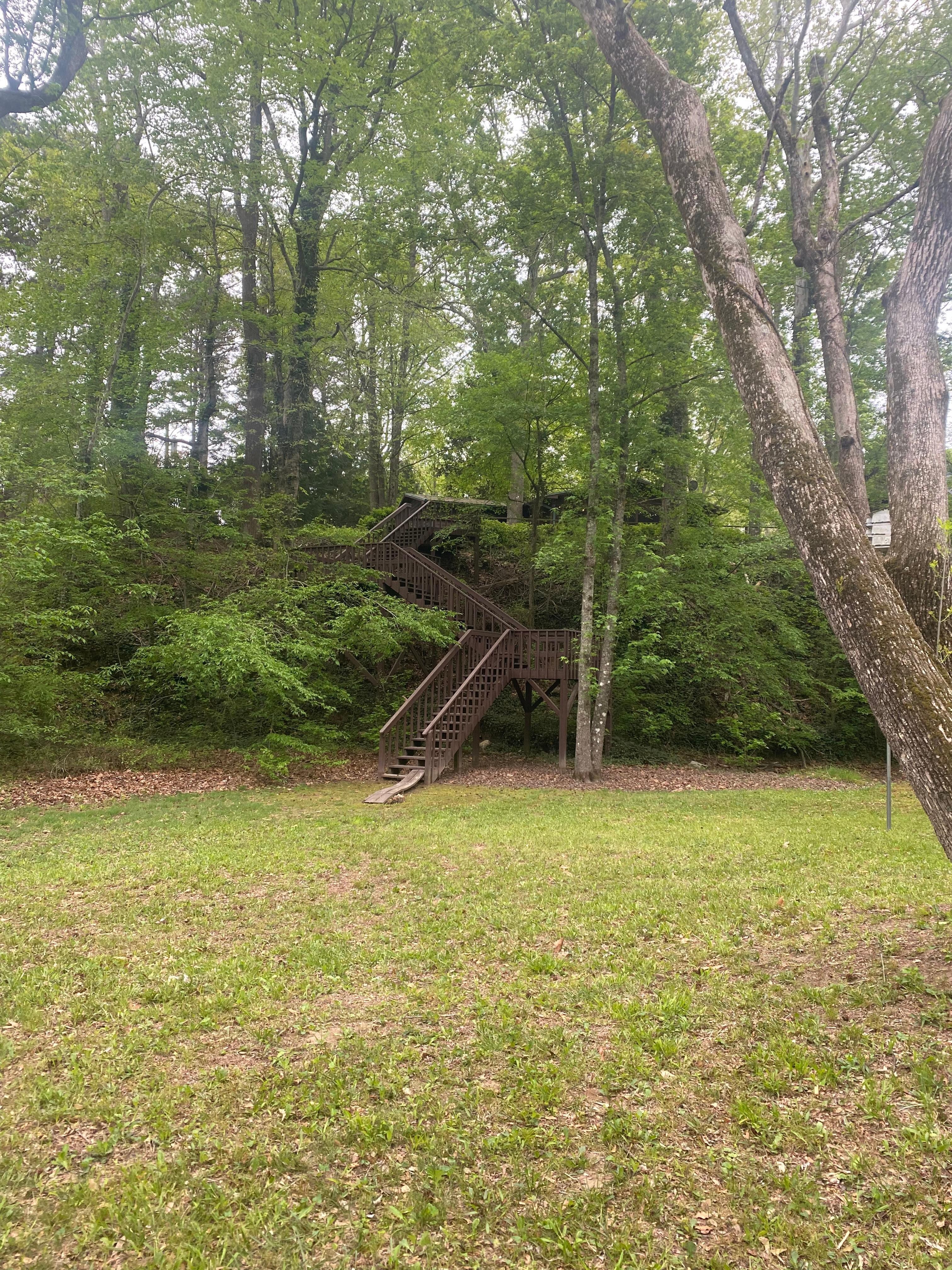 There are a lot of steps to get to and from the river!!