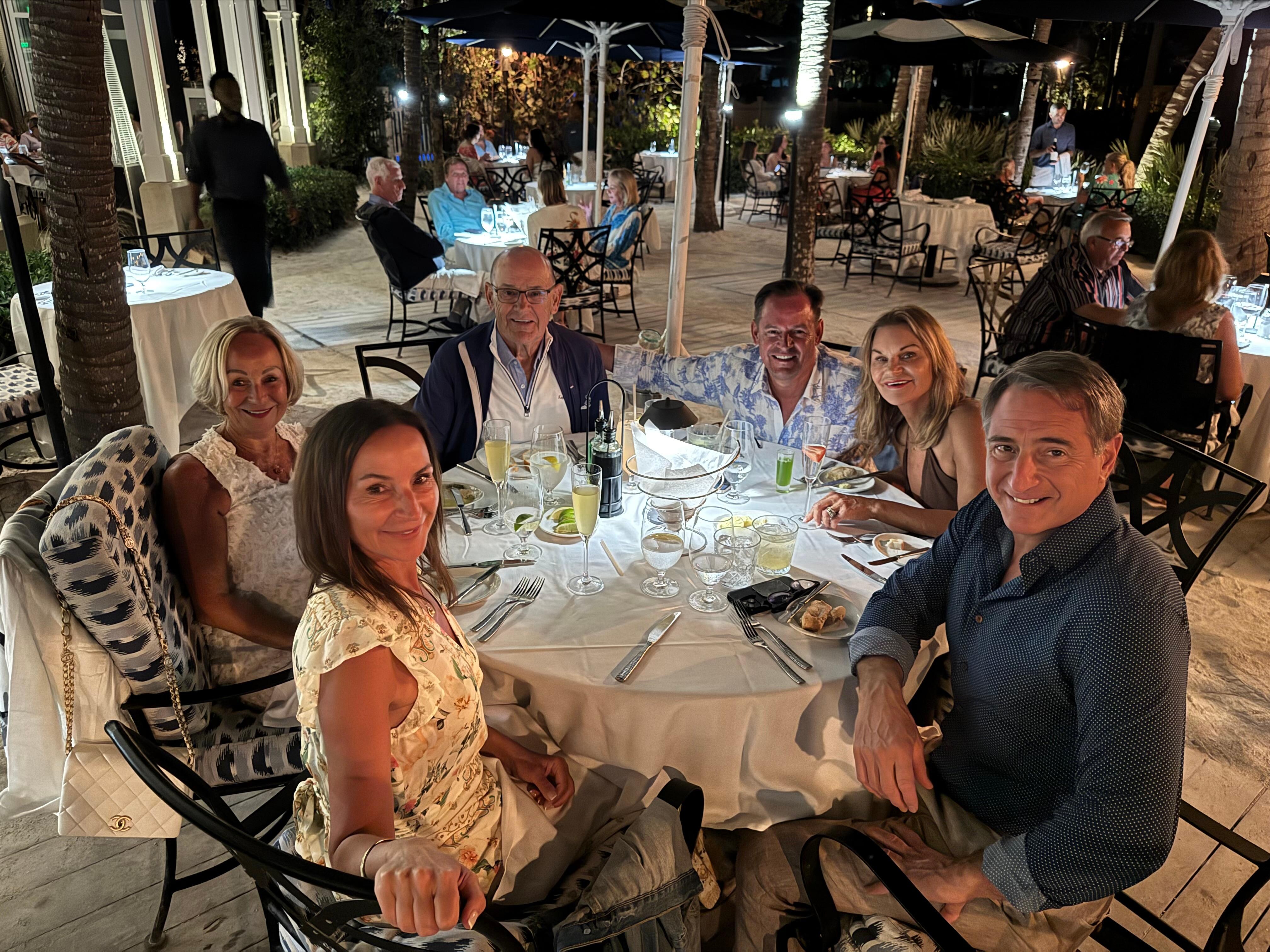 Dinner on the beach at Latitudes to cap off a great weekend!