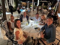 Dinner on the beach at Latitudes to cap off a great weekend!