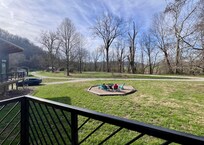 Shared fire pit area