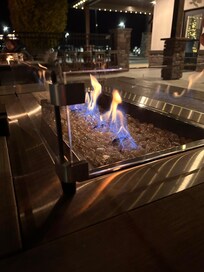 Outdoor gas fire pits