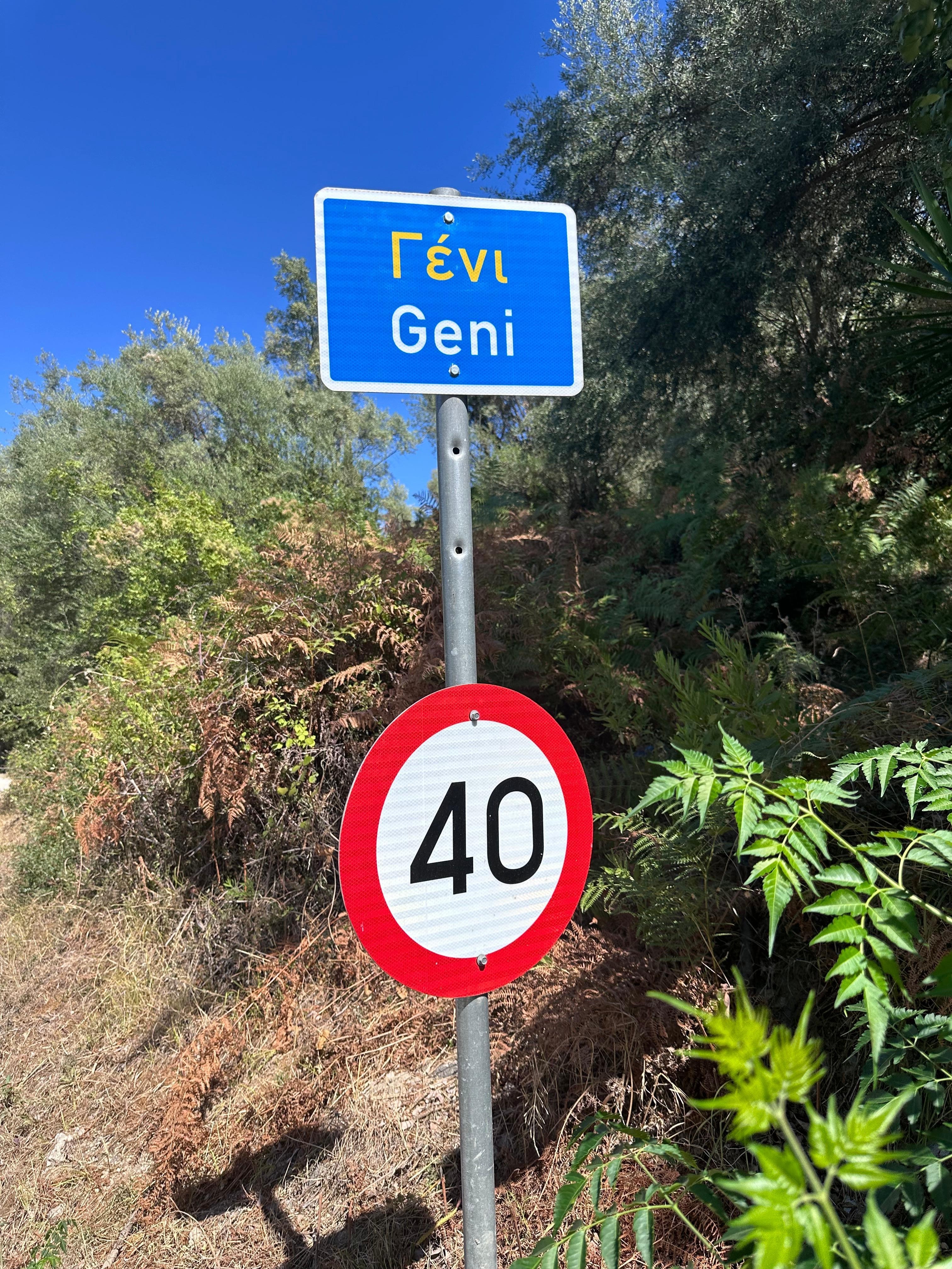 Geni is the name of the village that the villa is located 