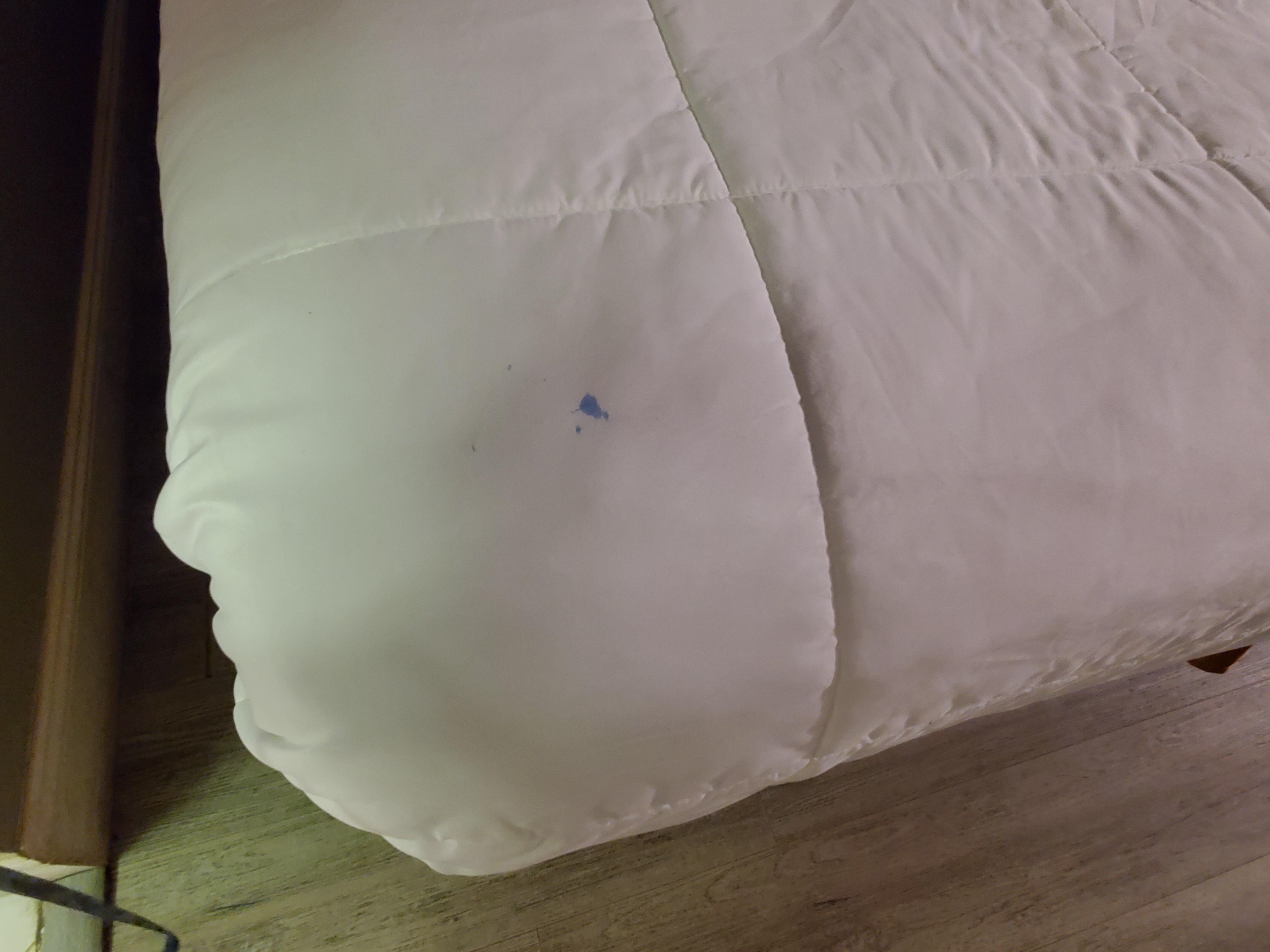 Paint on bedspread