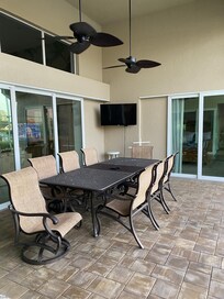 Pool area. We ate dinner out here a couple times