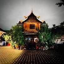 Ancient temples right down the road