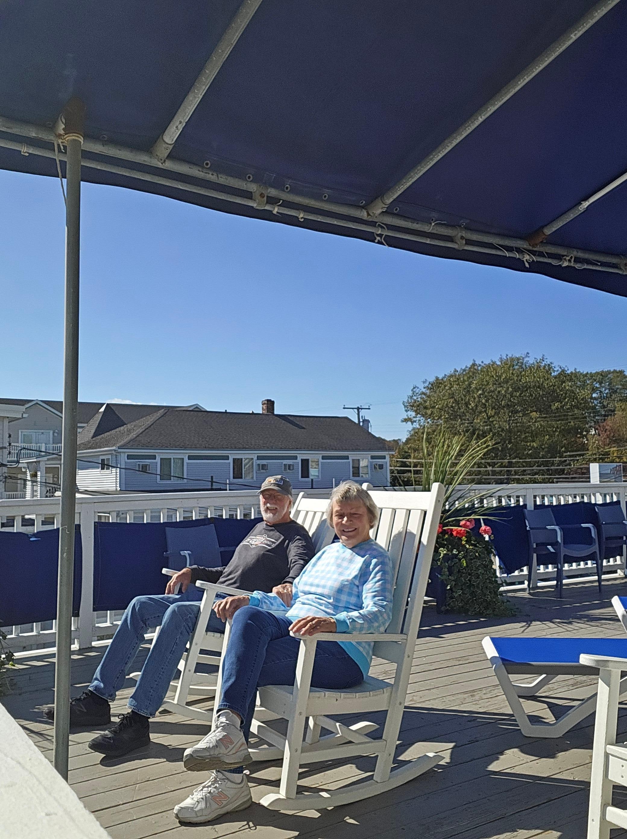 Upper deck in the sun