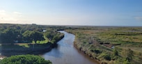 Vue panoramique du delta de la Leyre