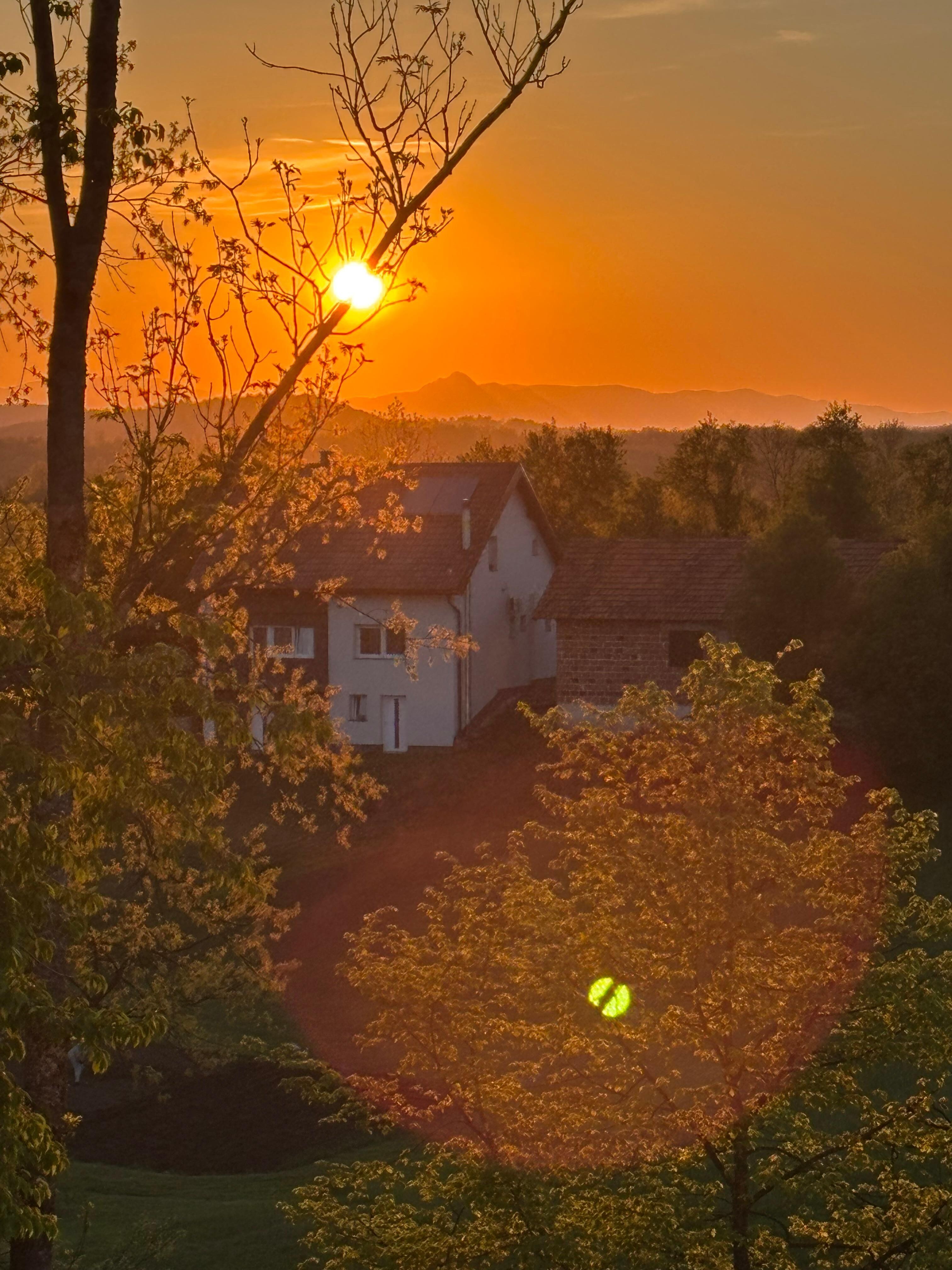 Sunset view from the balcony